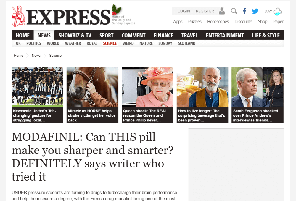 Post on the Express.co.uk