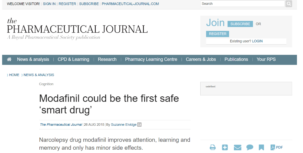 Post on the Pharmaceutical Journal