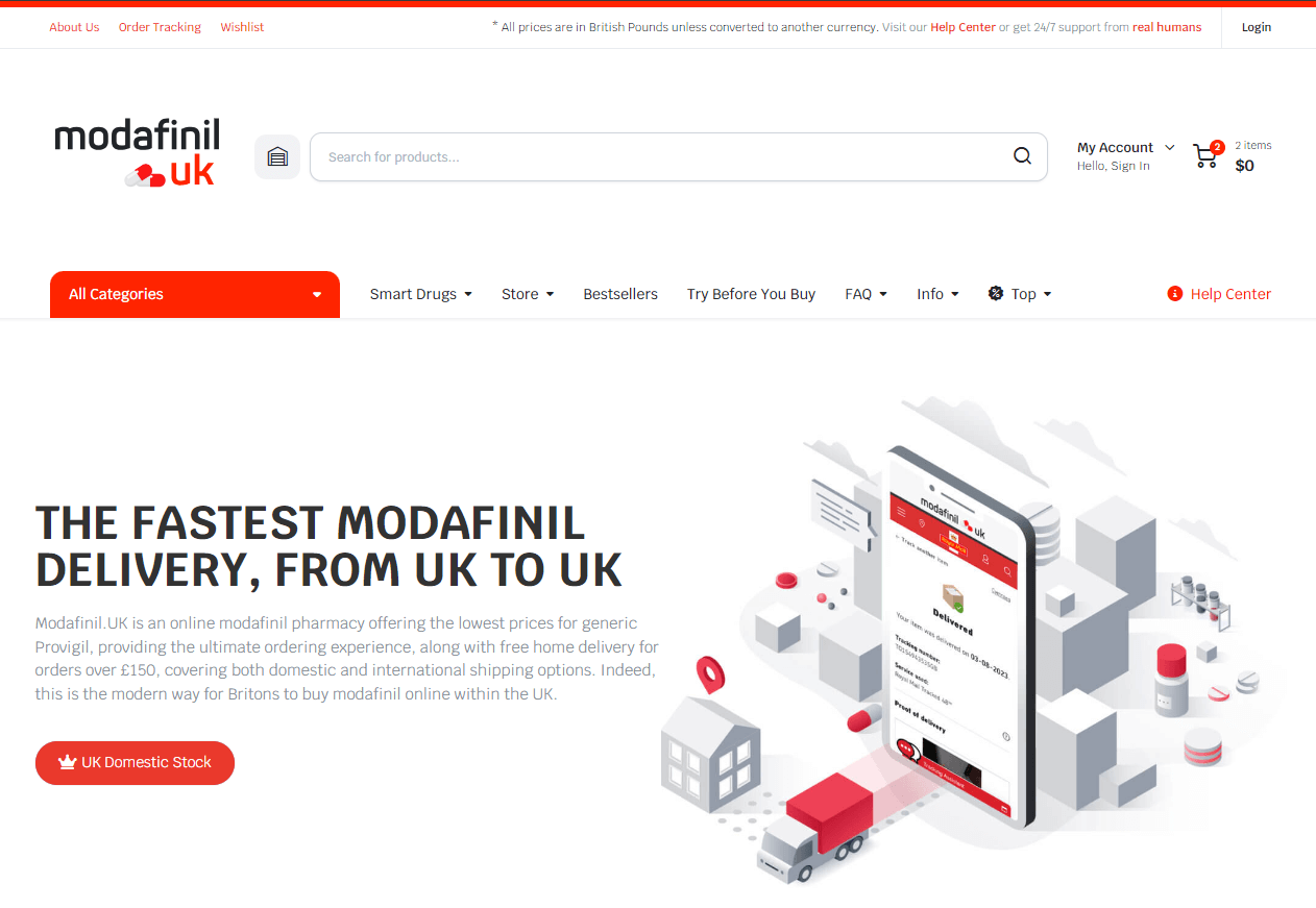 ModafinilUK Online Pharmacy