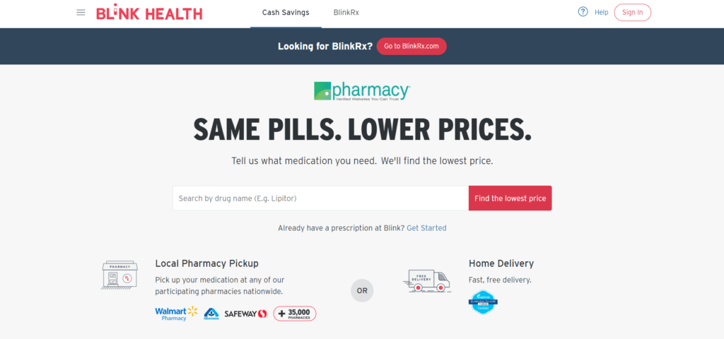 Blink Health Online Pharmacy